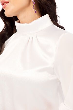 Блуза LADY TAIGA (Белый жаккард) Б2296 #728798