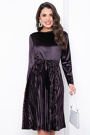 Платье LADY TAIGA (Тёмно-фиолетовый) П2913 #729301