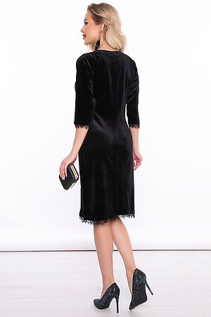 Платье LADY TAIGA (Черный бархат) П2956 #729332