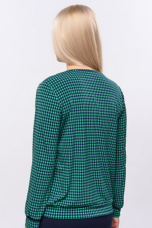 Блуза BRASLAVA (Синий, зеленый) 3055-94/19 #729578