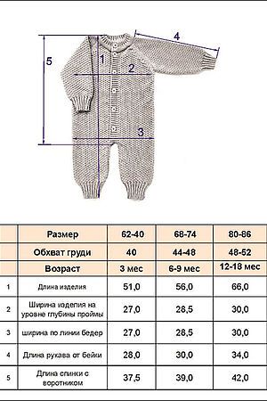 Комбинезон KOGANKIDS (Св.серый) 000-305-72 #734511