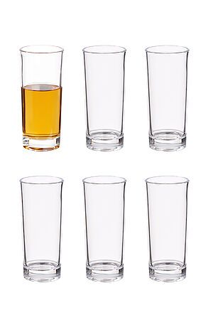 Набор 6 стаканов "Отличная форма" MERSADA (Прозрачный,) 298049 #734888