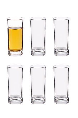 Набор 6 стаканов "Жизнь в деталях" MERSADA (Прозрачный,) 298051 #734912