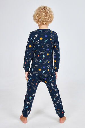 Пижама KOGANKIDS (Тёмно-синий набивка галактика) 342-820-38 #736613