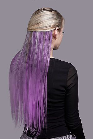Волосы-тресс "Клубная мания" КРАСНАЯ ЖАРА (Глубокий фиолетовый, лиловый,) 296140 #736778