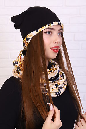 Комплект шапка и шарф-снуд 36127 НАТАЛИ (Бежевый (ед.)) 22864 #740078