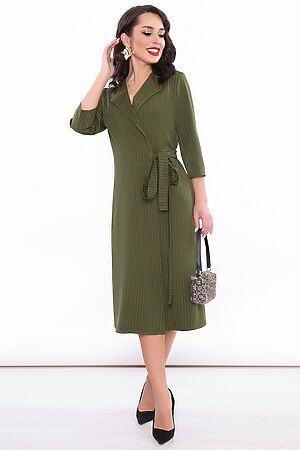 Платье LADY TAIGA (Горчично-зеленый) П3145 #742736