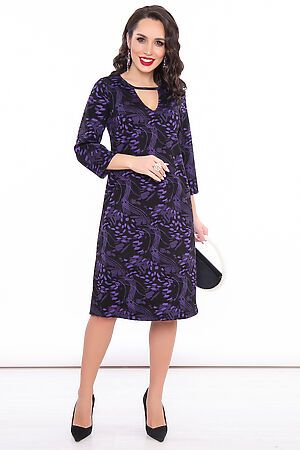 Платье LADY TAIGA (Фиолетовый принт) П3163 #742738