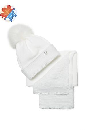 Комплект (шапка+шарф) ESLI (Белый) #744894