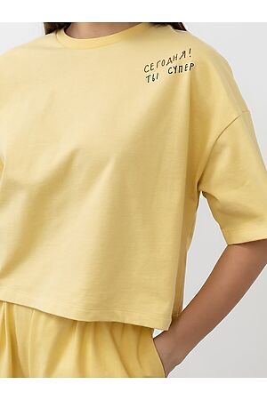 Пижама (футболка, брюки) MARK FORMELLE (Св.горчица +печать) 22/17137ПП-0 #745130