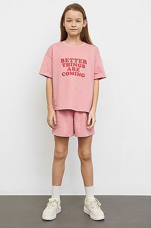 Комплект (футболка, шорты) MARK FORMELLE (Розовый +печать) 22/17597П-7 #749576