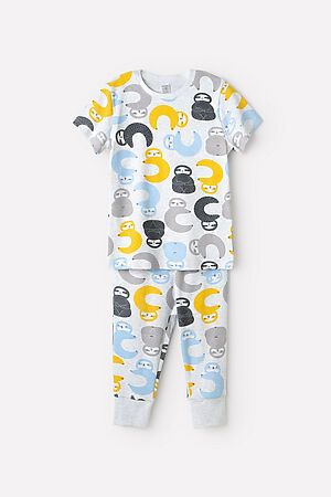 Пижама CROCKID SALE (Малыши ленивцы на меланже) #749984