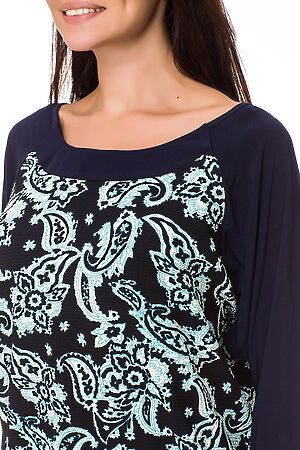 Блуза FIFTYPATES (Темно-синий Цветы) 4-016М6 #75010