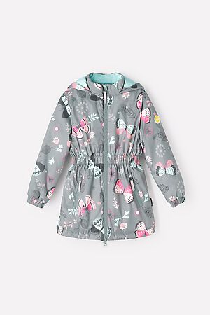 Куртка CROCKID SALE (Теплый серый, ажурные бабочки) #754126