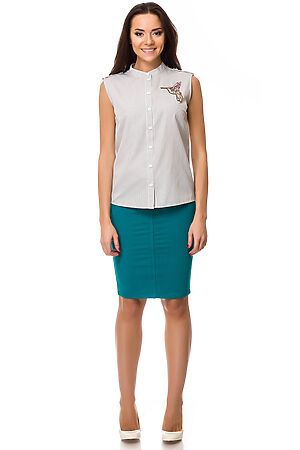 Блуза REMIX (Белый/Серый) 6441 #76317