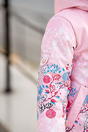 Комплект (Куртка+Полукомбинезон) BATIK (Розовый принт) 409-22в-1 #766549