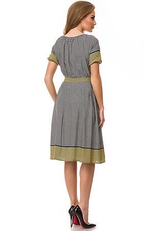 Платье REMIX (Черно-белый/Желтый) 7605/1 #76754