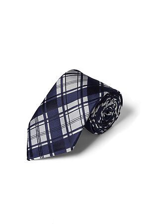 Набор: галстук, платок, запонки, зажим "Уверенность" Nothing Shop (Темно-синий, светло-серый,) 299864 #770357