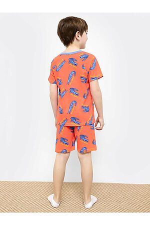 Пижама (футболка, шорты) MARK FORMELLE (Крокодилы на коралловом) 22/18154ПП-0 #771982