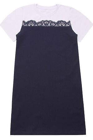 Платье АПРЕЛЬ (Темно-синий77+белый) #772091