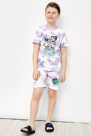 Пижама (футболка, шорты) MARK FORMELLE (Фиолетовый тай-дай) 22/18155ПП-0 #774082