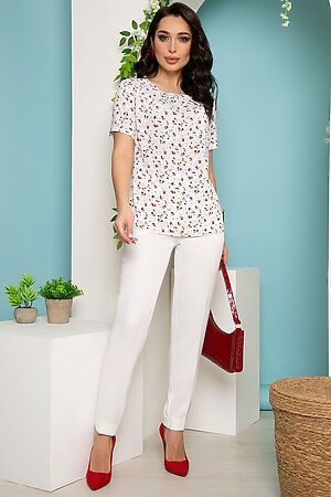 Костюм "Свидание в Париже"(брюки+ блуза) LADY TAIGA (Белый) К3595 #774091