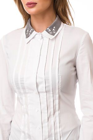 Рубашка GLOSS (Белый/Серый) 21132-05 #77455