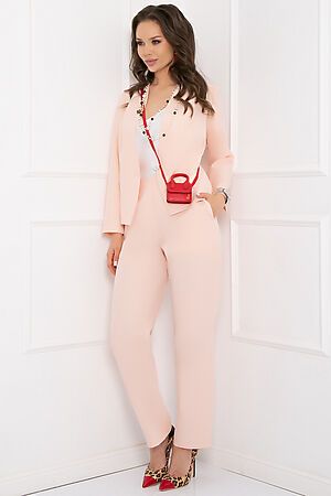 Костюм (Жакет+Брюки) BELLOVERA (Персиковый) 63КС3756 #776130