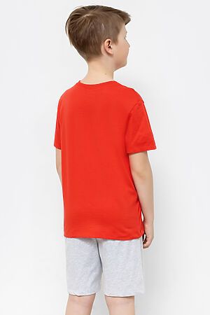 Пижама (футболка, шорты) MARK FORMELLE (Красный +серый меланж +печать) 22/20035ПП-0 #776234