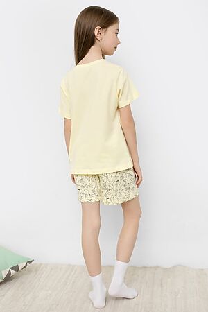 Пижама (футболка, шорты) MARK FORMELLE (Желтый +таксы на желтом) 22/18063ПП-0 #776236