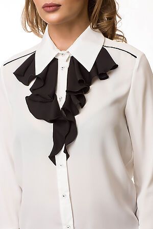 Блуза GLOSS (Белый/Черный) 19179-01 #77628