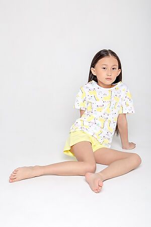 Пижама CROCKID SALE (Жирафы на самокатах+бл.желтый) #780051