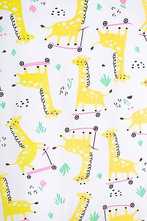 Пижама CROCKID SALE (Жирафы на самокатах+бл.желтый) #780051