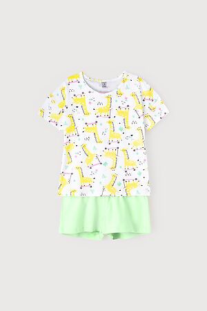 Пижама CROCKID SALE (Жирафы на самокатах+нео-минт) #780052