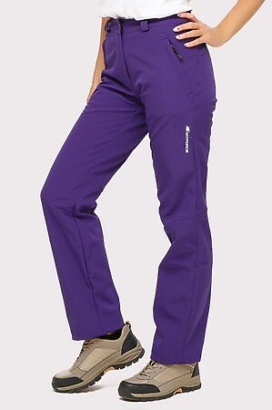 Брюки женские из ткани softshell фиолетового цвета MTFORCE (Фиолетовый) 1851F #780794