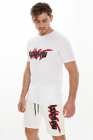 Мужские футболки с принтом белого цвета MTFORCE (Белый) 22013Bl #780952