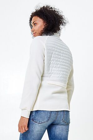 Молодежная стеганная куртка женская белого цвета MTFORCE (Белый) 1960Bl #781301