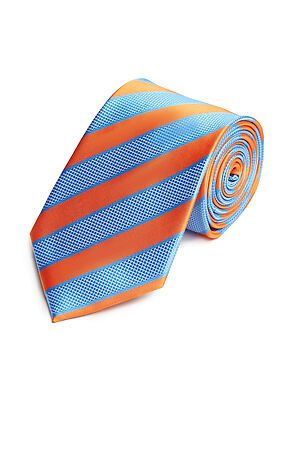 Галстук классический галстук мужской галстук в полоску в деловом стиле... SIGNATURE (Оранжевый, голубой,) 300209 #782330