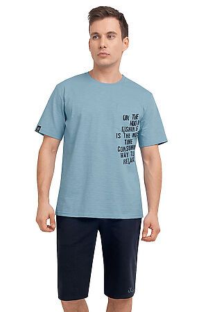 Костюм (футболка+шорты) CLEVER (Св.сиреневый/т.серый) MHP520812/1 #783637