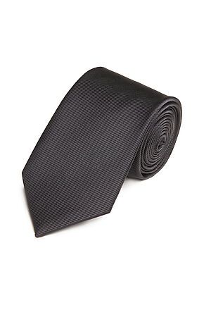 Галстук классический галстук мужской в рубчик галстук однотонный в деловом... SIGNATURE (Черный,) 299942 #783945