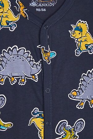 Пижама KOGANKIDS (Т.серый набивка динозавры) 402-821-39 #784572