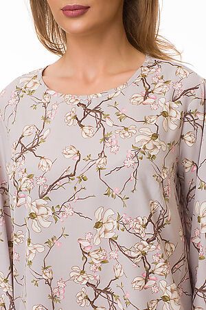 Блуза FIFTYPATES (Серый/цветы) 4-121 #78481