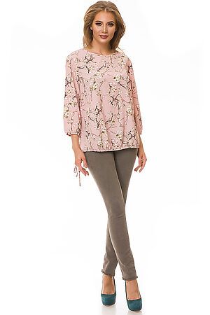 Блуза FIFTYPATES (Пудровый/цветы) 4-121 #78485