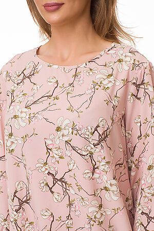 Блуза FIFTYPATES (Пудровый/цветы) 4-121 #78485