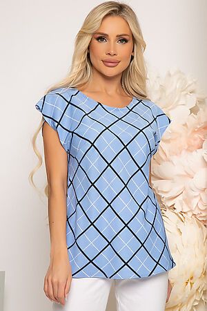 Блуза LADY TAIGA (Голубая) Б3840 #785149