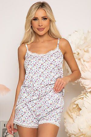 Пижама LADY TAIGA (Белый, принт: флористический) 1687 #785152