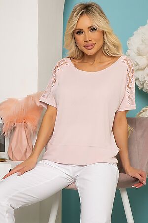 Блуза LADY TAIGA (Розовая пудра) Б3815 #785596