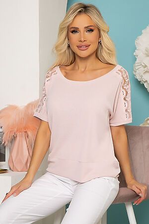 Блуза LADY TAIGA (Розовая пудра) Б3815 #785596