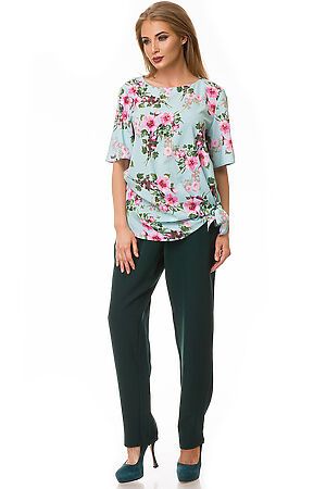 Блуза FIFTYPATES (Ментоловый/цветы) 4-100 #78616