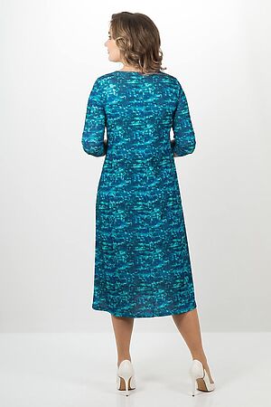 Платье BRASLAVA (Зелёный Синий) 5739-5 #786635